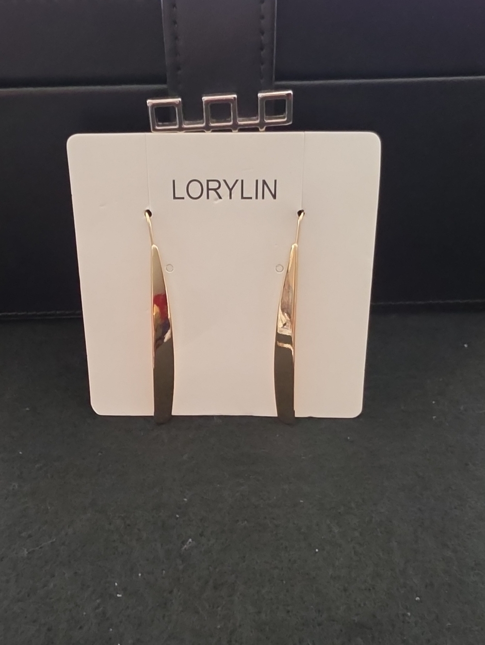 Gold Dangle Bar Earrings - Sleek Minimalist Design
